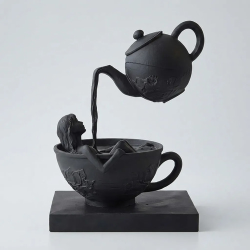 Escultura Elegante Prints Patro - Ensueño A La Hora Del Té - Foto 2