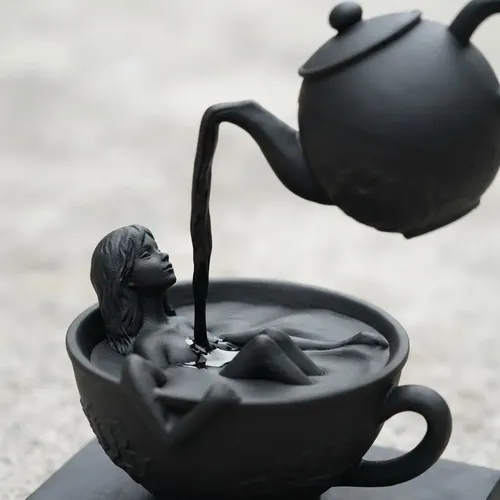 Escultura Elegante Prints Patro - Ensueño A La Hora Del Té - Foto 3