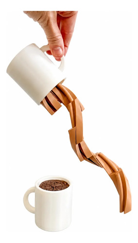 Juguete Sensorial Fidget Taza De Café Efecto Derrame