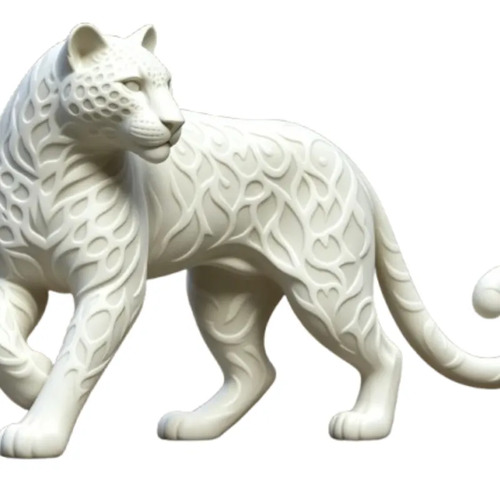 Escultura Elegante Prints Patro - Estilo Jaguar
