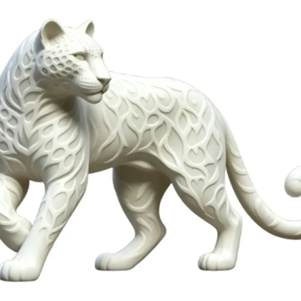 Escultura Elegante Prints Patro - Estilo Jaguar 1