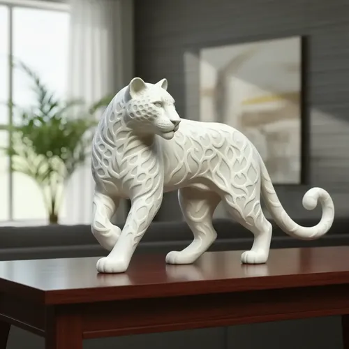 Escultura Elegante Prints Patro - Estilo Jaguar - Foto 3