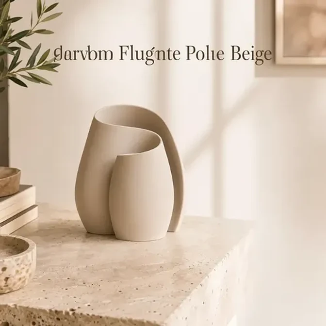 Decoración Elegante Prints Patro - Jarrón Estilo Fluyente 4