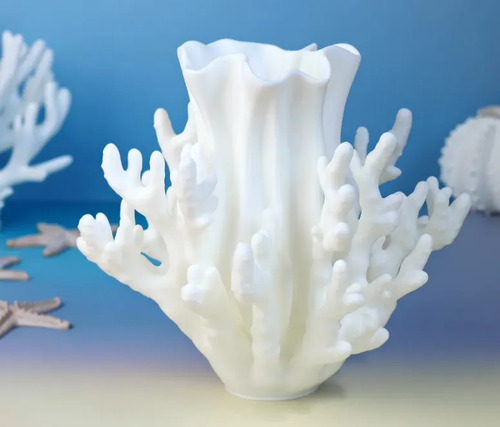 Jarrón Decorativo Prints Patro De Coral - Foto 2