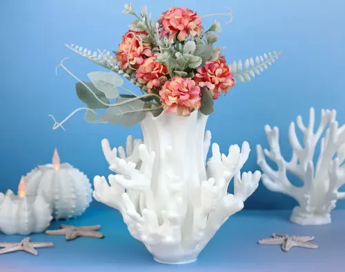 Jarrón Decorativo Prints Patro De Coral - Foto 3