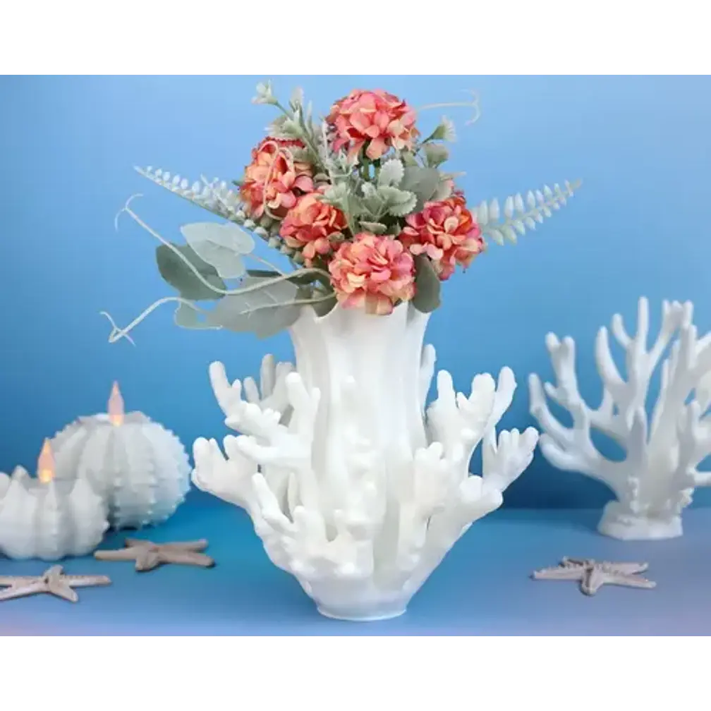 Jarrón Decorativo Prints Patro De Coral 3