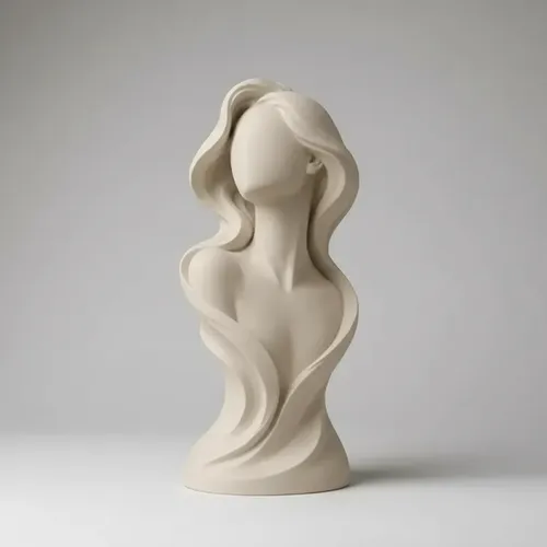 Escultura Elegante Prints Patro -estilo De Mujer Minimalista - Foto 2