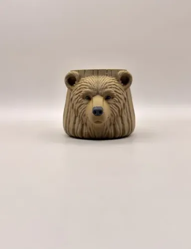 Macetero Decorativo Prints Patro- Oso Marrón - Foto 4