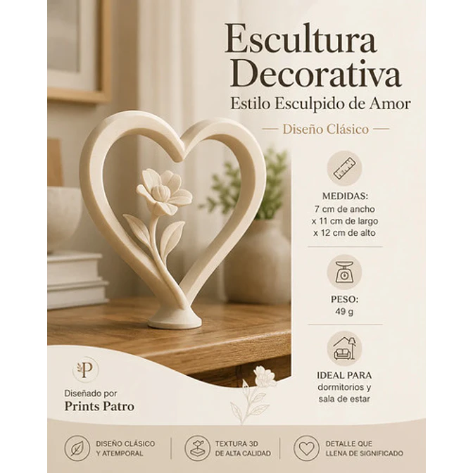Escultura Elegante Prints Patro - Estilo Esculpido De Amor 4