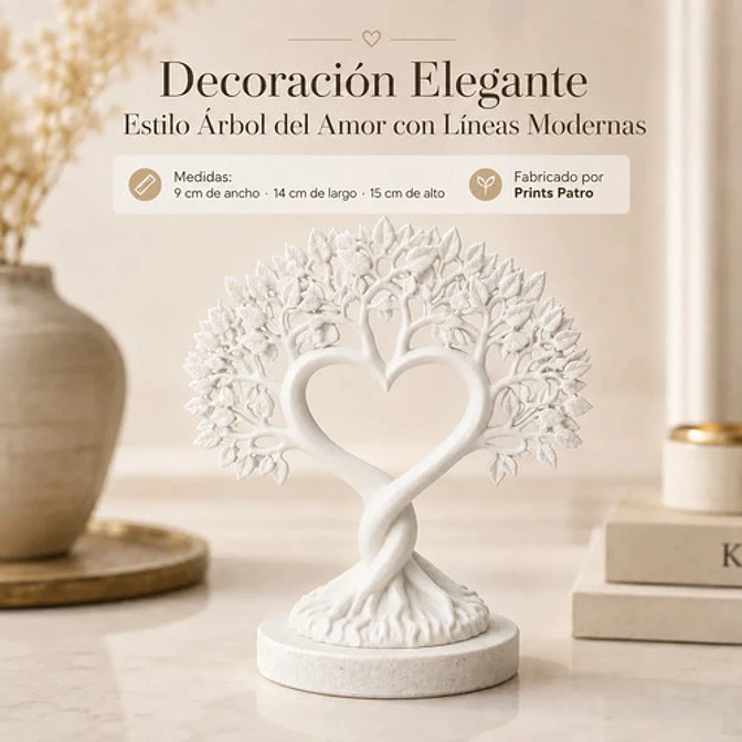 Decoración Elegante Prints Patro - Estilo Árbol Del Amor 4
