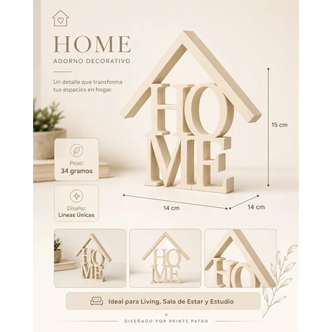 Decoración Elegante Prints Patro - Adorno Decorativo Home 4