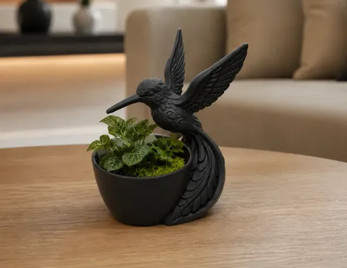 Maceteros Decorativos Hogar- Colibrís 15 Cm - Foto 3