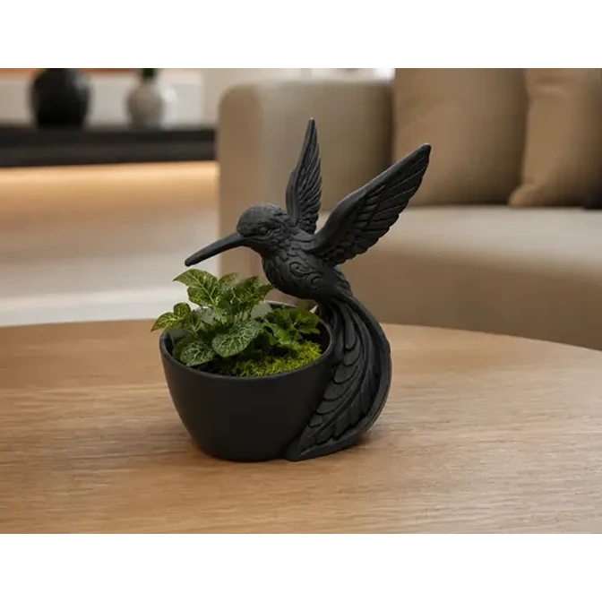 Maceteros Decorativos Hogar- Colibrís 15 Cm 3