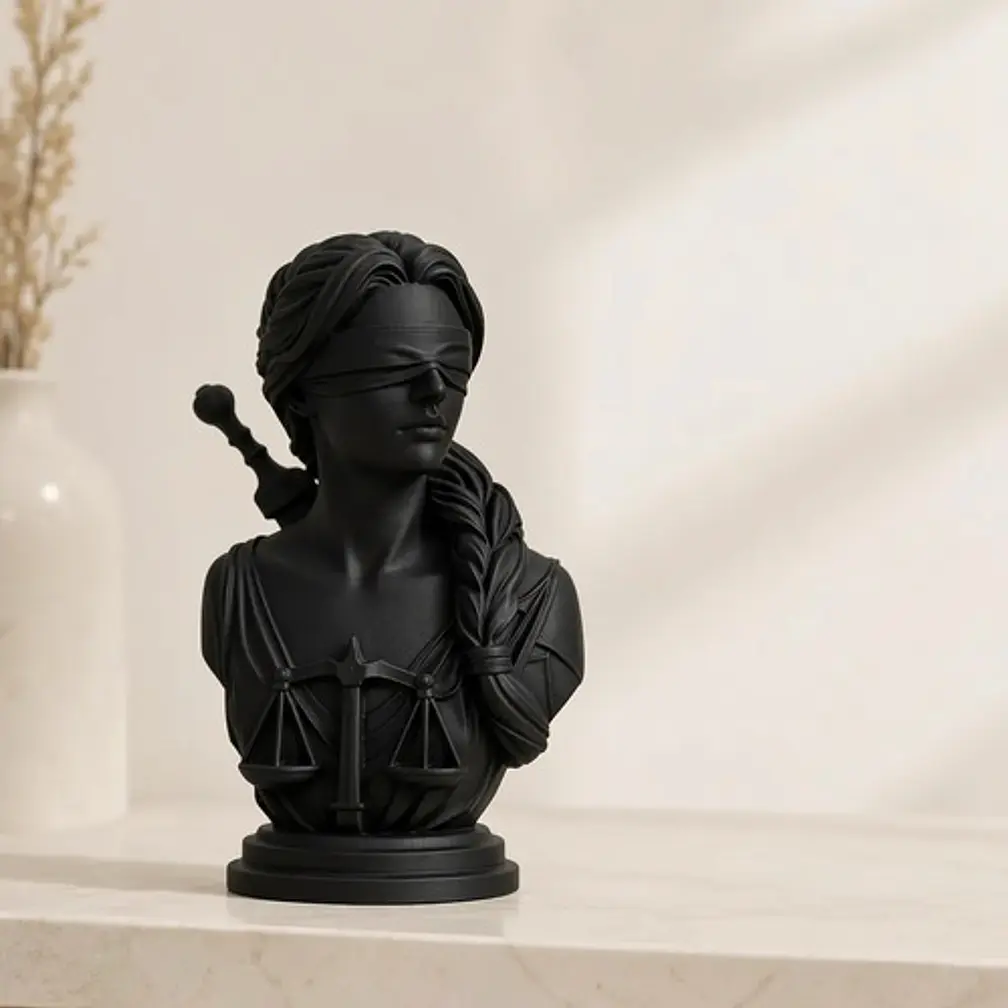 Escultura Prints Patro - Diosa De La Justicia Vendada 1