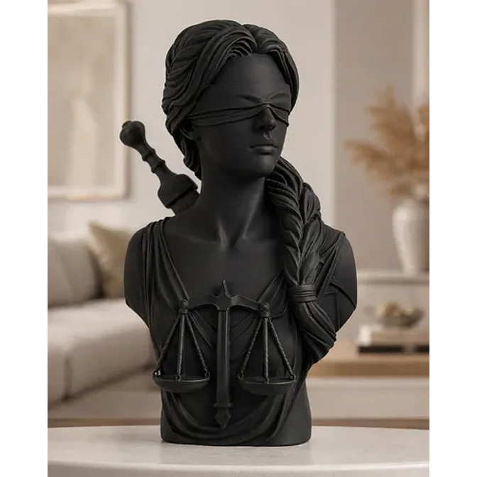 Escultura Prints Patro - Diosa De La Justicia Vendada 2