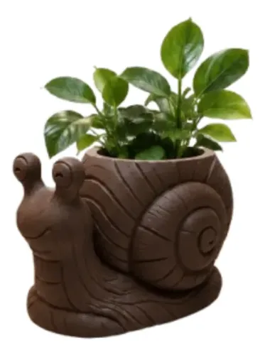Macetero Decorativo Hogar- Forma Caracol 9 Cm