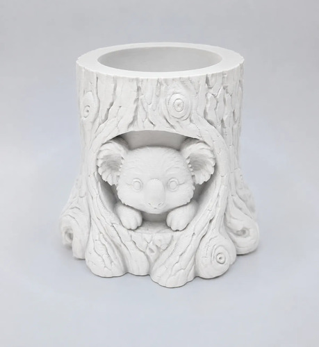Macetero Decorativo Hogar- Forma Koala 10 Cm Marrón - Foto 3