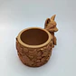 Macetero Decorativo Hogar- Forma Zorro 7,5 Cm Marrón - Miniatura 5