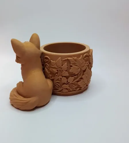Macetero Decorativo Hogar- Forma Zorro 7,5 Cm Marrón - Foto 6