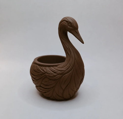 Macetero Decorativo Hogar- Forma Cisne Elegante 11 Cm - Foto 4