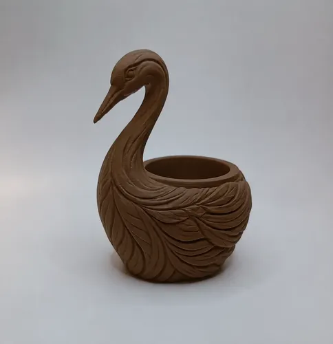 Macetero Decorativo Hogar- Forma Cisne Elegante 11 Cm - Foto 6