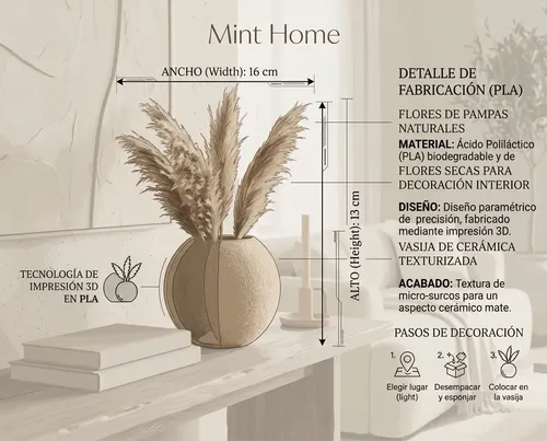 Jarron Esfera Decoración Moderna - Foto 5