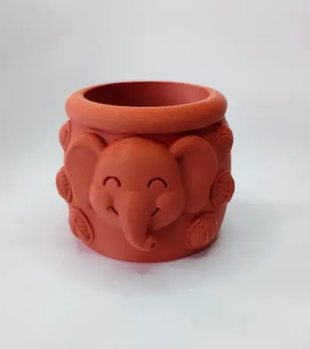 Macetero Decorativo Hogar- Forma Elefante Trompita 8 Cm Nara - Foto 4