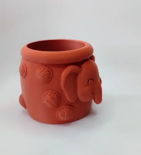 Macetero Decorativo Hogar- Forma Elefante Trompita 8 Cm Nara - Foto 5