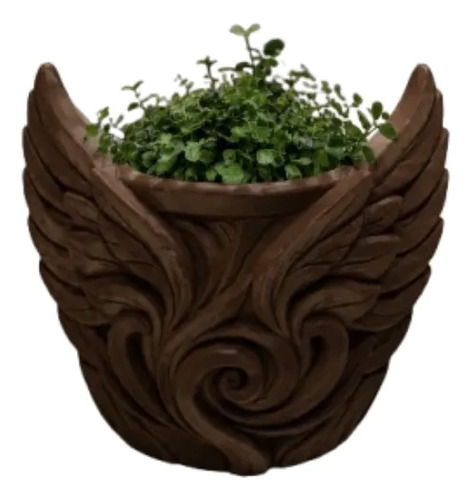 Macetero Decorativo Hogar- Forma Alas De Ángel 9 Cm