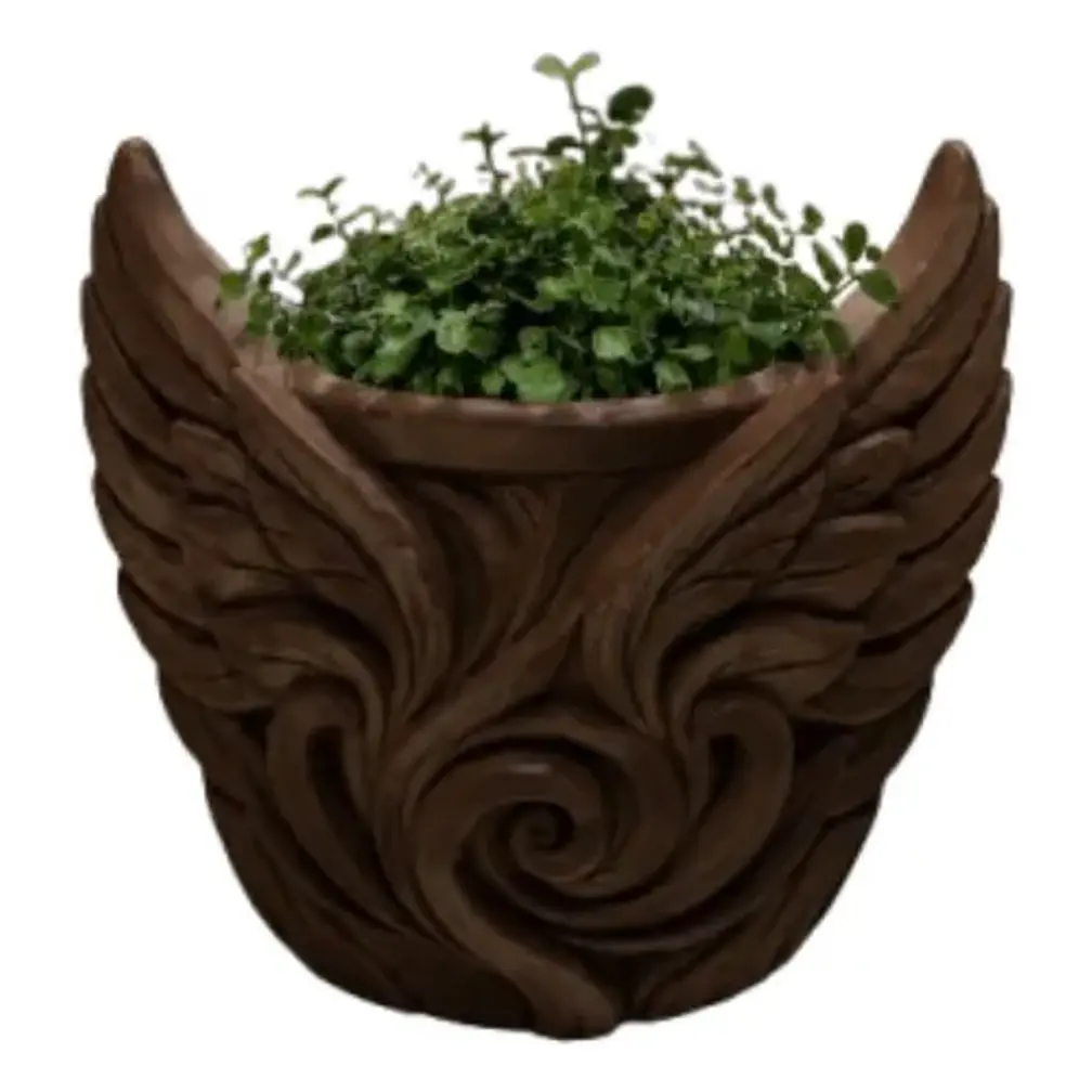 Macetero Decorativo Hogar- Forma Alas De Ángel 9 Cm 1
