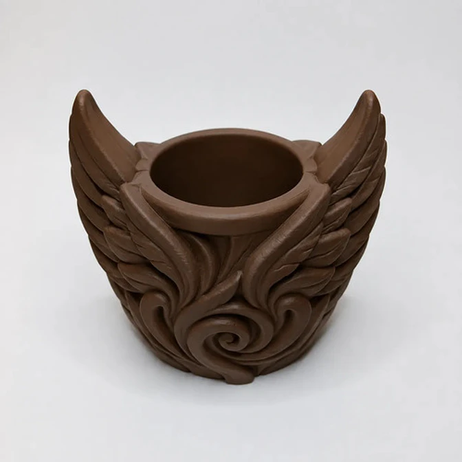 Macetero Decorativo Hogar- Forma Alas De Ángel 9 Cm 6