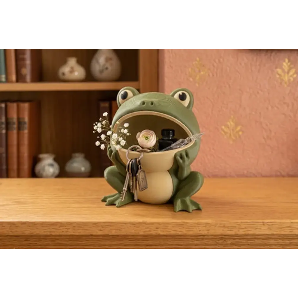 Figura De Rana Decorativo 15 Cm Moderno Para Hogar 3