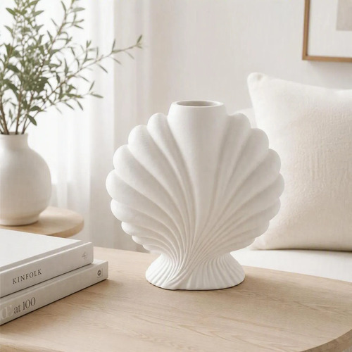 Decoración  Prints Patro - Jarrón Estilo Concha De Vieira - Foto 3