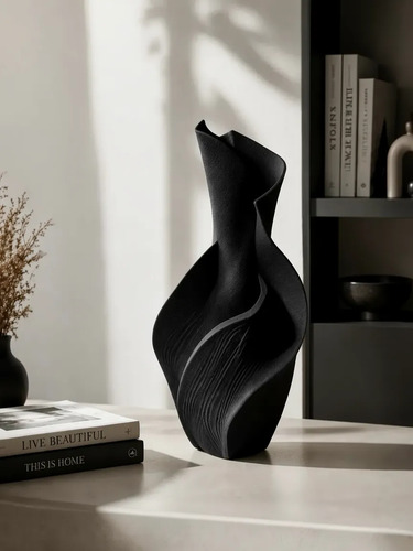 Decoración Elegante Prints Patro - Jarrón Espiral Serenora