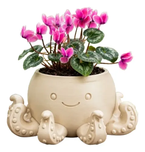 Macetero Decorativo Hogar- Forma Pulpo 22 Cm