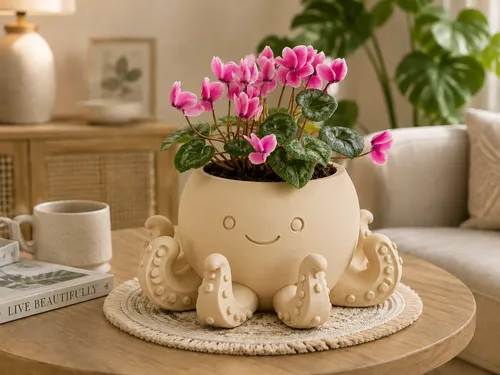 Macetero Decorativo Hogar- Forma Pulpo 22 Cm - Foto 5