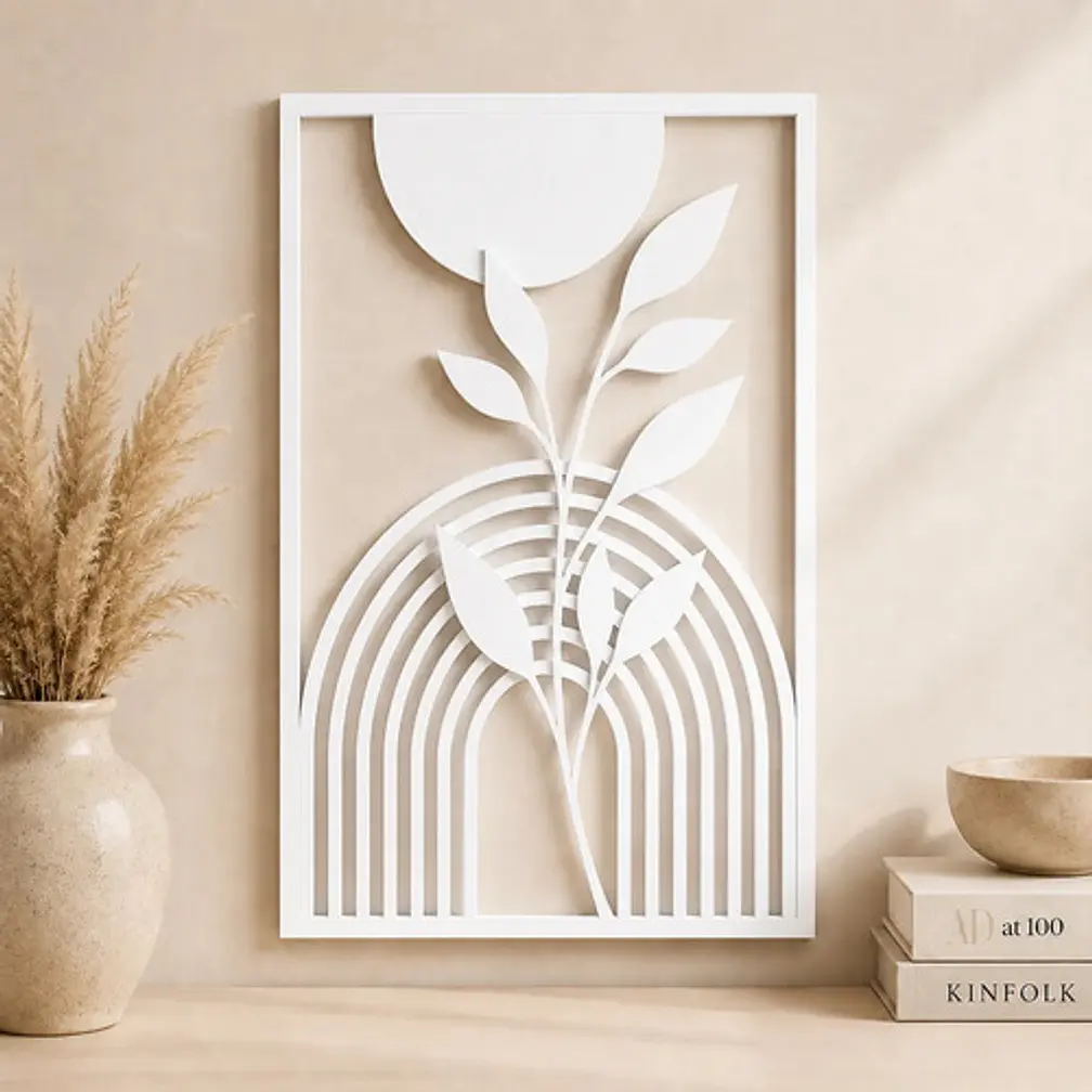 Decoración Pared Prints Patro - Estilo Boho Flor Moderna 3