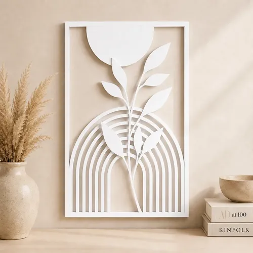 Decoración Pared Prints Patro - Estilo Boho Flor Moderna - Foto 6
