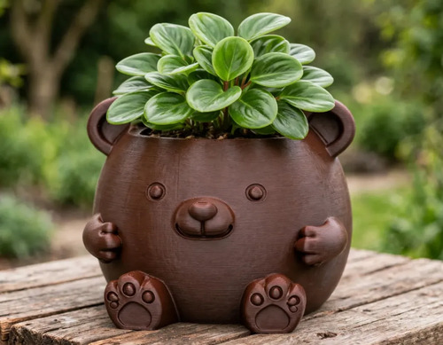Macetero Decorativo Hogar- Forma Osito 16 Cm - Foto 4