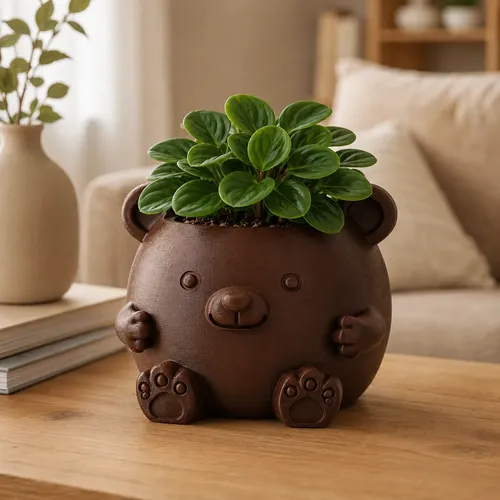 Macetero Decorativo Hogar- Forma Osito 16 Cm - Foto 6