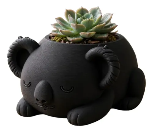 Macetero Decorativo Hogar- Koala Durmiente 10 Cm