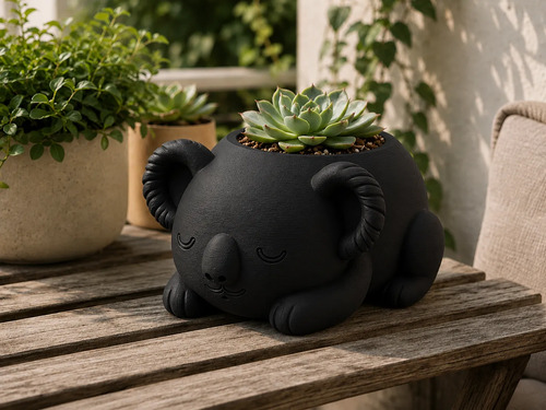 Macetero Decorativo Hogar- Koala Durmiente 10 Cm - Foto 3