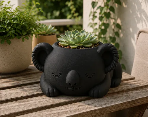 Macetero Decorativo Hogar- Koala Durmiente 10 Cm - Foto 6