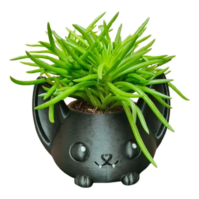 Macetero Decorativo Hogar- Forma Murciélago 7 Cm