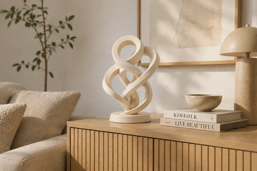 Escultura Elegante Prints Patro - Estilo Giro Infinito - Foto 3