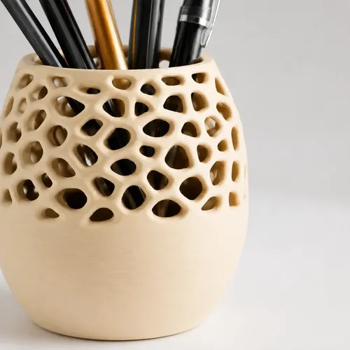 Portalápices De Escritorio Moderno Diseño De Agujeros - Foto 3