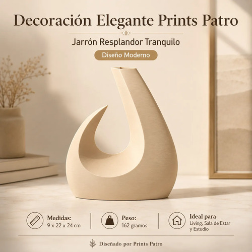 Decoración Prints Patro - Jarrón Resplandor Tranquilo - Foto 2