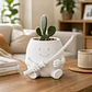 Macetero Decorativo Hogar- Forma Samurái 16 Cm - Miniatura 4