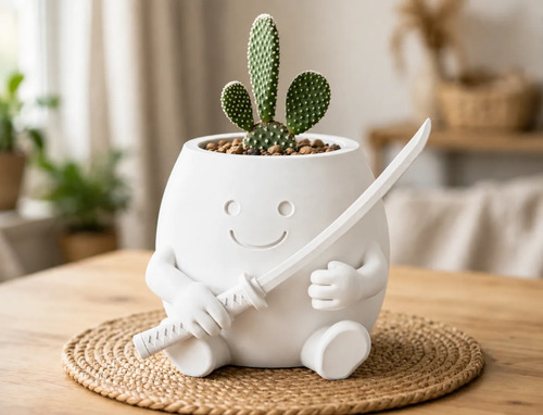 Macetero Decorativo Hogar- Forma Samurái 16 Cm - Foto 6