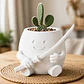 Macetero Decorativo Hogar- Forma Samurái 16 Cm - Miniatura 6